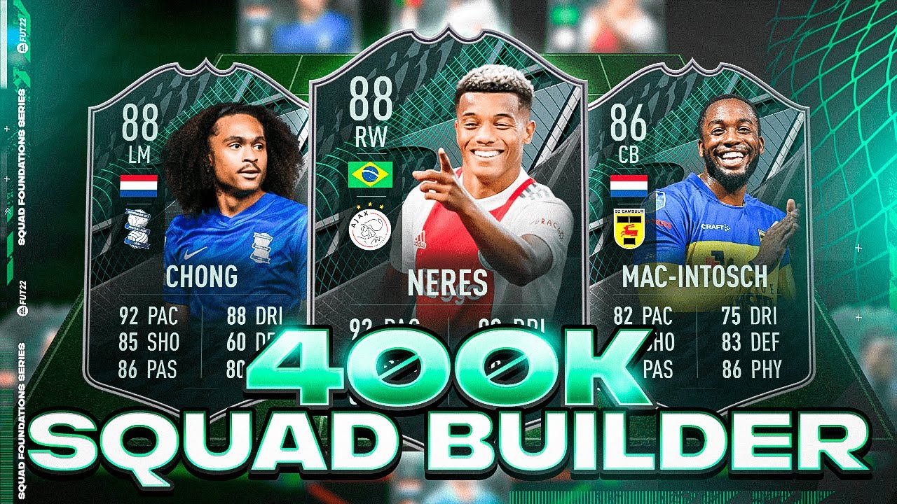 INSANE 400K SQUAD BUILDER WITH CRAZY FOUNDATION PLAYERS! | FIFA 22 ULTIMATE TEAM