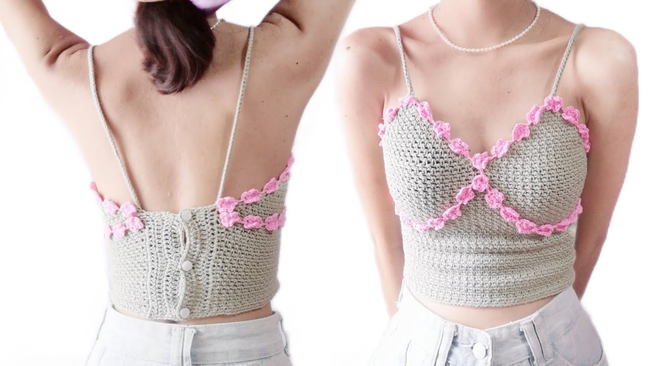 How to crochet a simple and easy top | Antheia top | left handed
