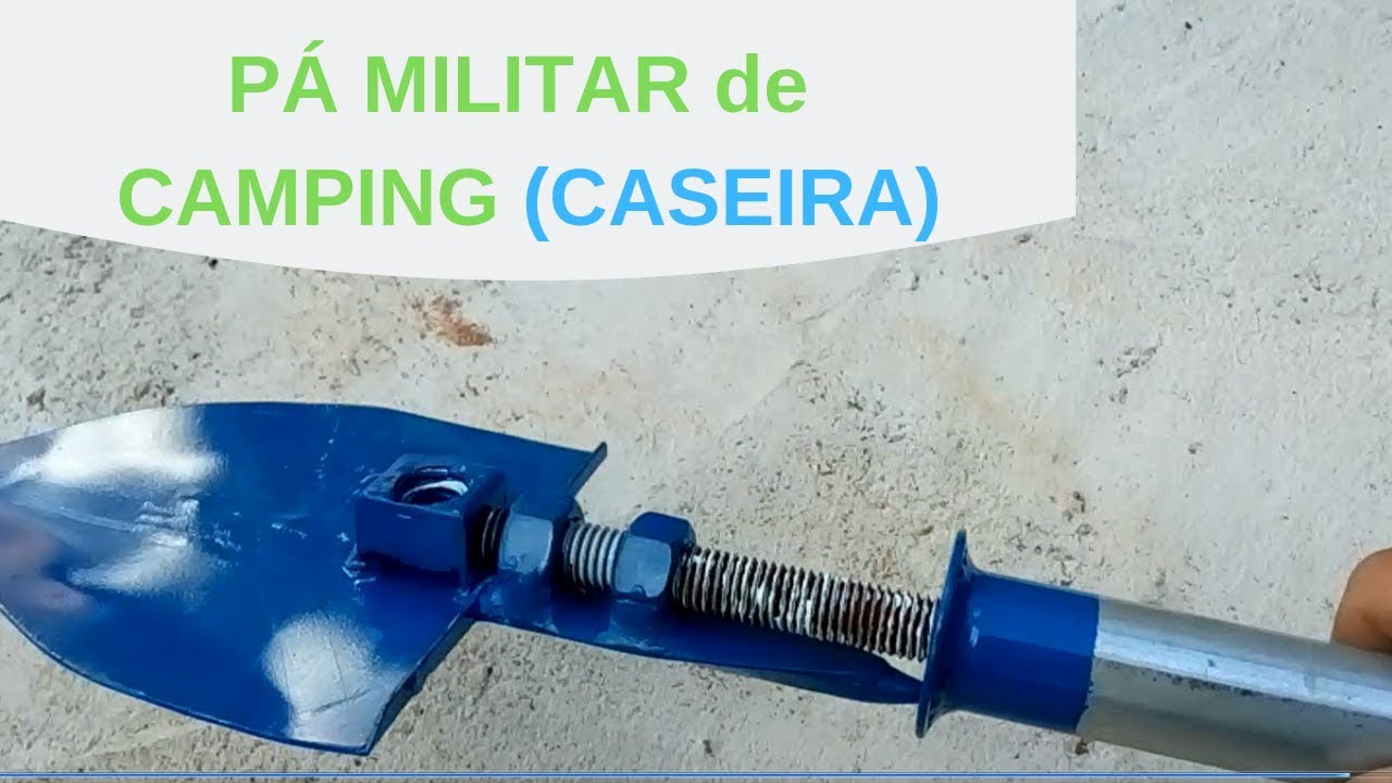 Como fazer Pá MILITAR Caseira - DIY | Homemade military shovel