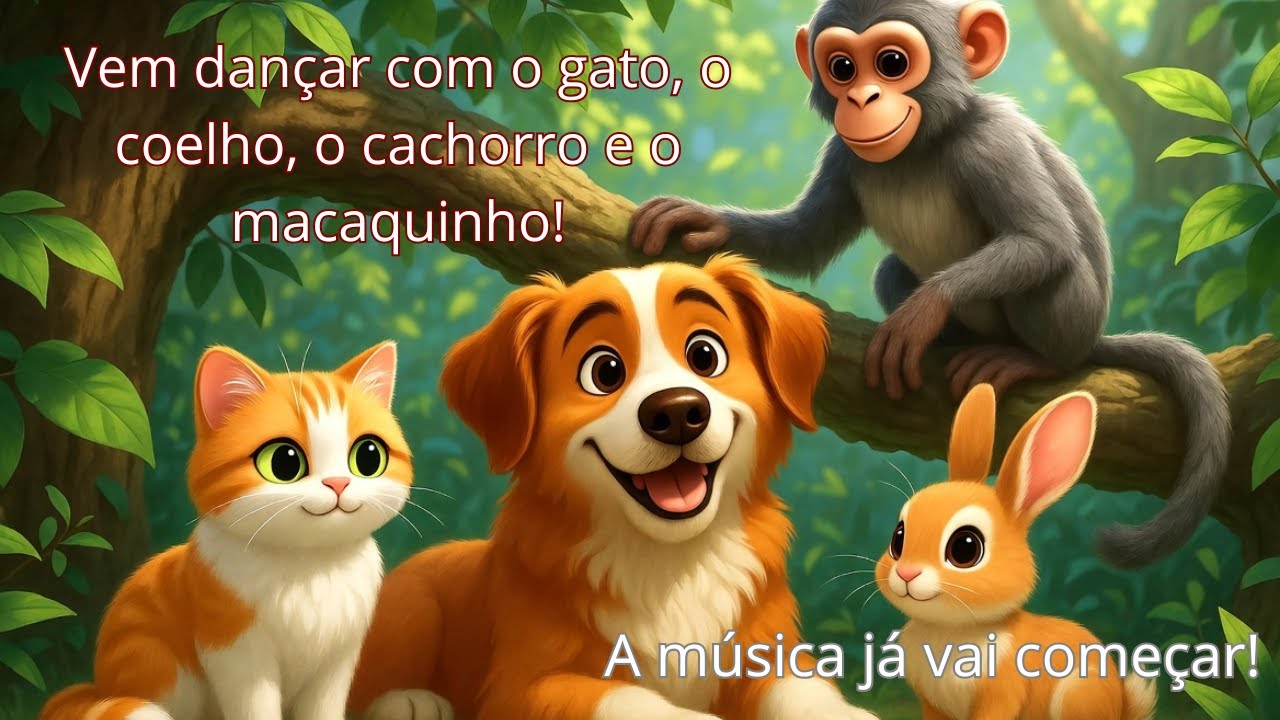 A Dança dos Quatro Amiguinhos – Música Infantil Divertida para Cantar e Pular!