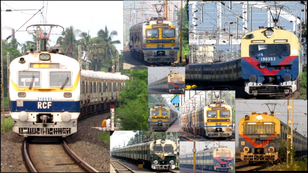 [16 in 1] Amazing multicolored different model MEMU Trains at Eastern India I Indian Railways
