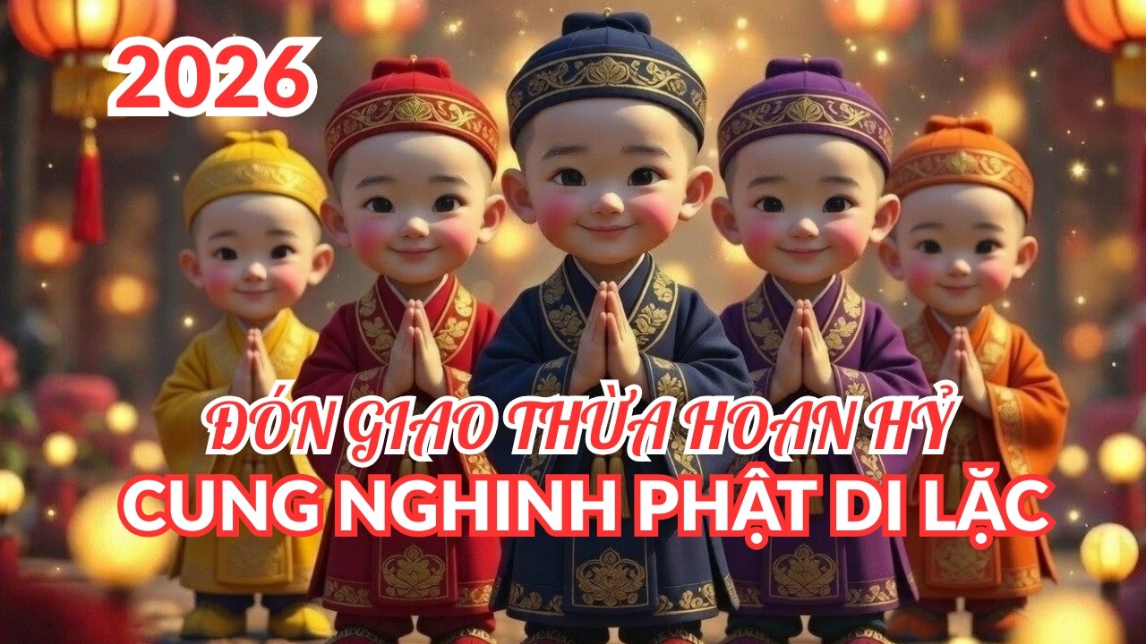 Thiền ca giao thừa 2026 | Các chú tiểu đón Phật Di Lặc | Góc Nhỏ Phật Giáo