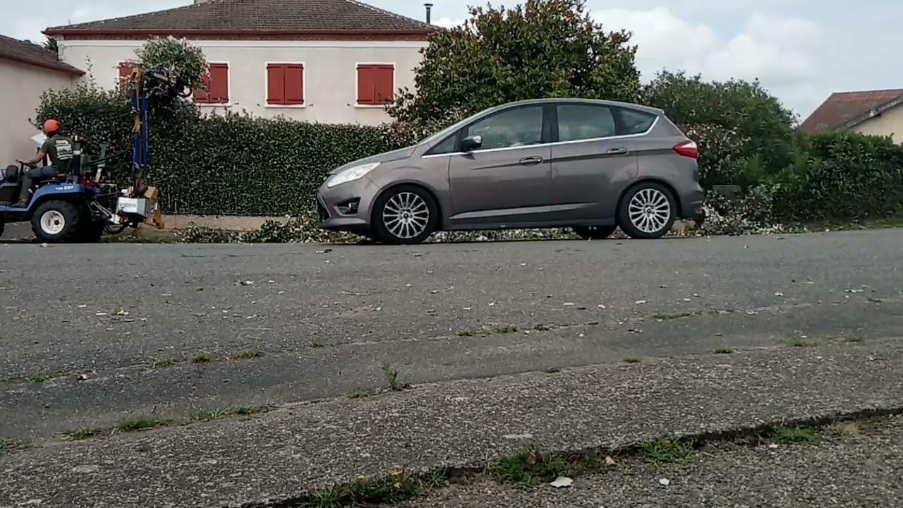 Diminution haie Eleagnus à Maylis (Landes 40) iseki txg 237 trimmy evo marolin taille haie epareuse