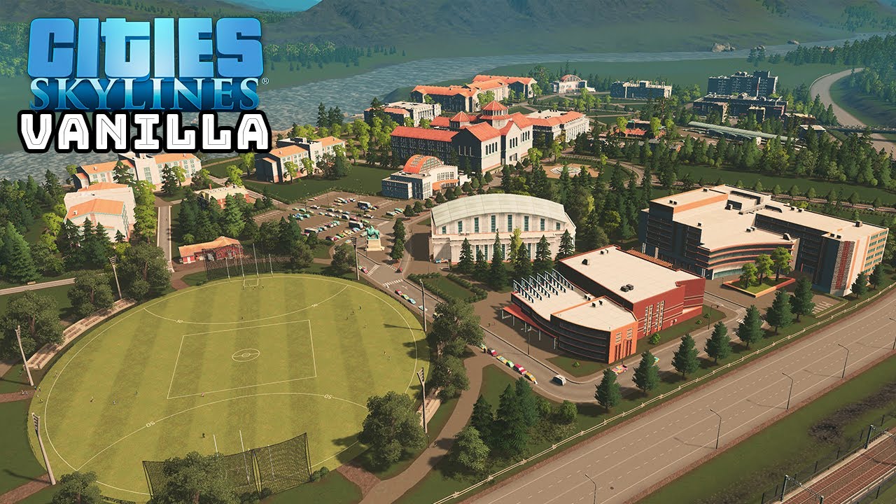 How to Start Your First Campus in Vanilla Cities Skylines!