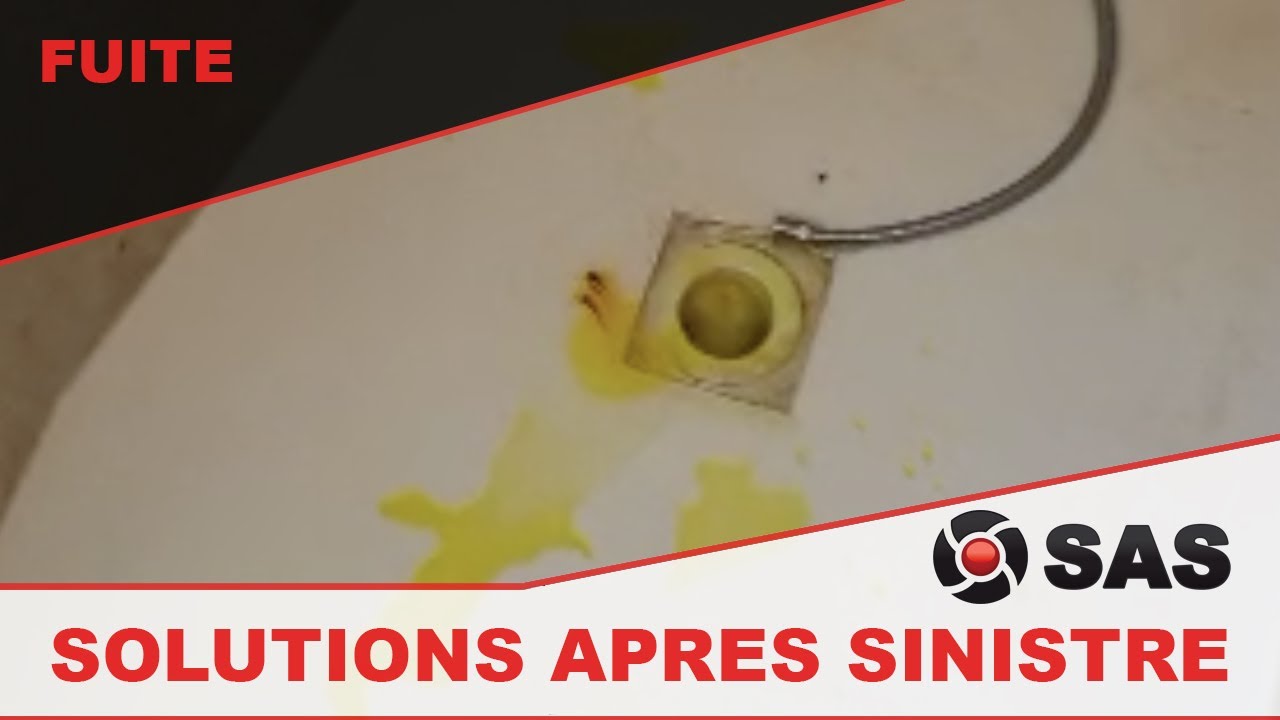 Un jour une recherche de fuite - Infiltrations depuis la bonde d'évacuation de la douche