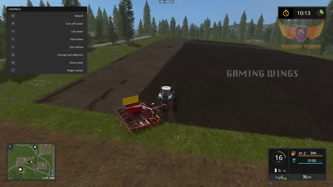 Farming Simulator 2017, How to Sow- Beginners Guide Sowing