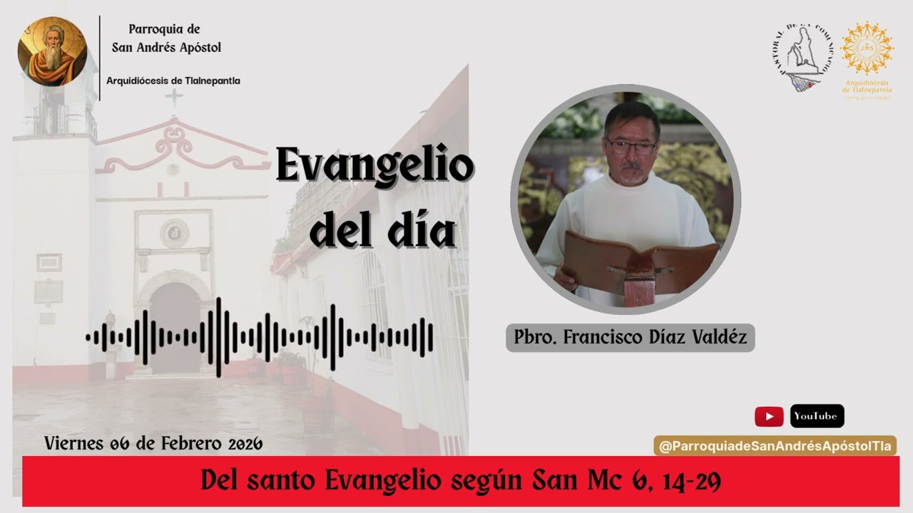 Evangelio del día viernes 06 de febrero 2026