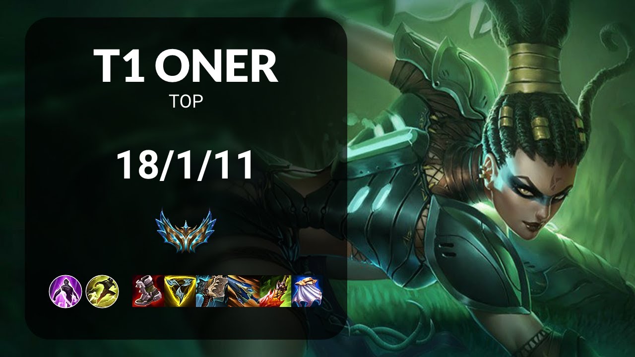 T1 Oner Nidalee vs Lee Sin TOP - KR CHALLENGER Patch 15.9