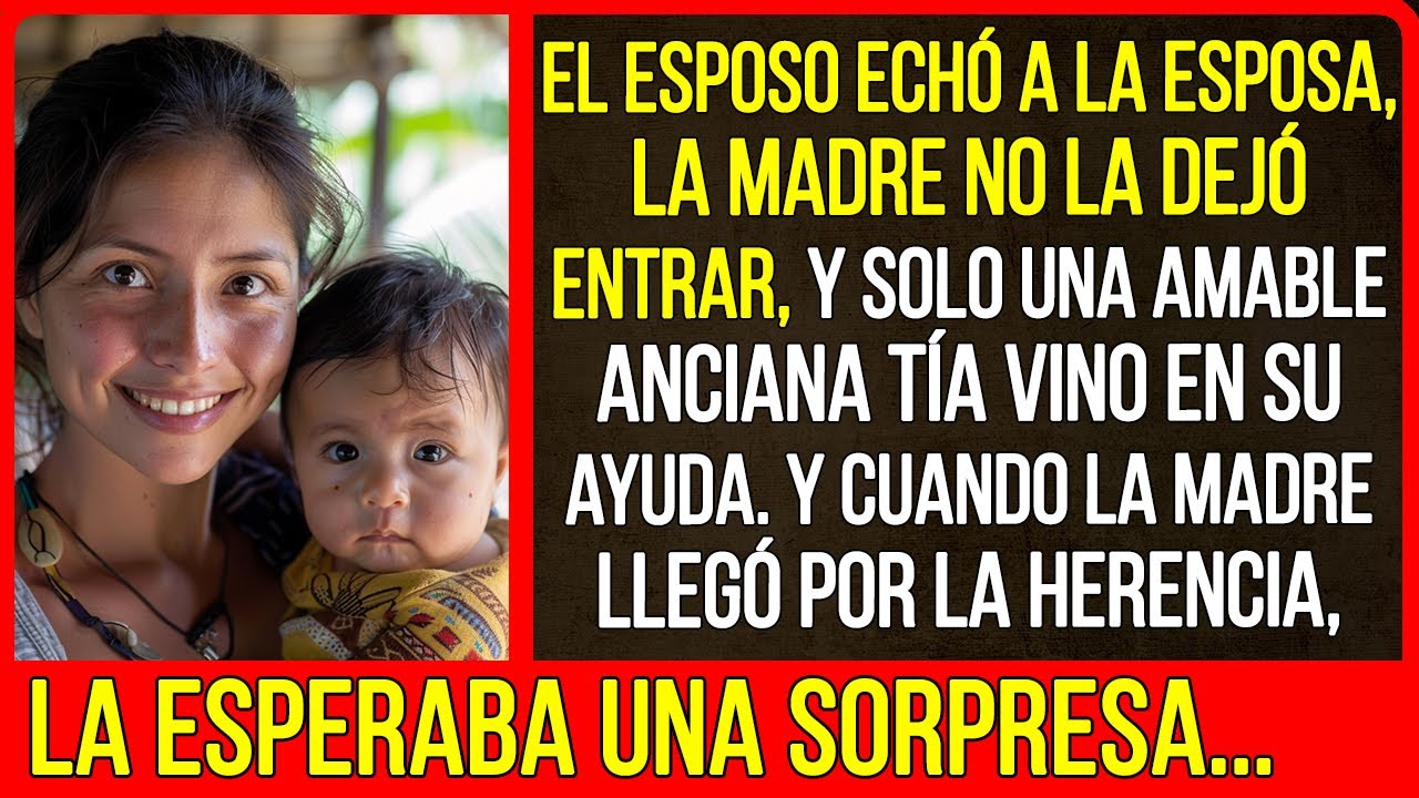Solo una amable anciana tía vino en ayuda de la mujer. Y cuando la madre llegó por la herencia...