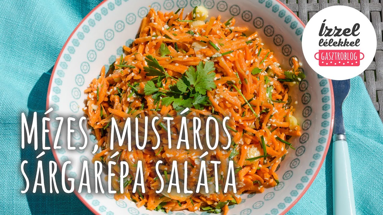 🥕 Mézes, mustáros sárgarépa saláta ⦁ Ízzel-lélekkel gasztroblog