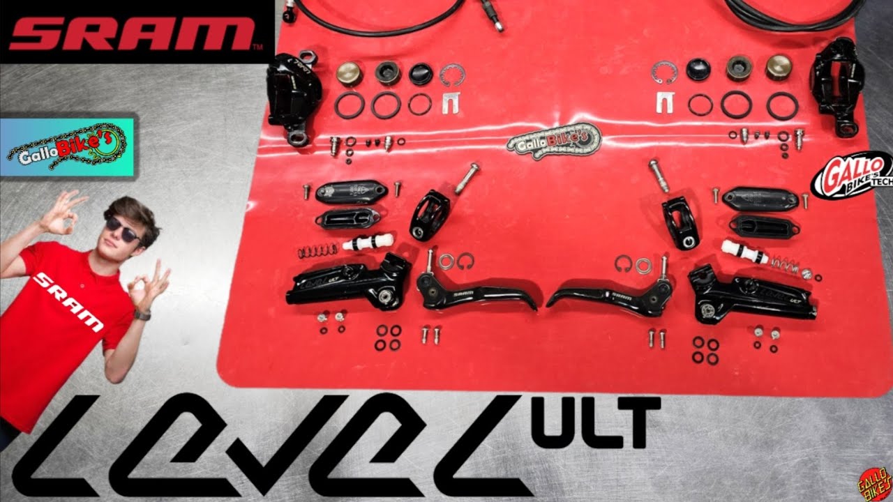 SRAM LEVEL ULT Servicio Frenos Hidraulicos Desarmado Armado completo Mantenimiento hydraulic brakes