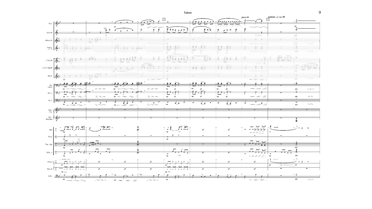 TABOO | für Marching Band | Corps Style Latin 