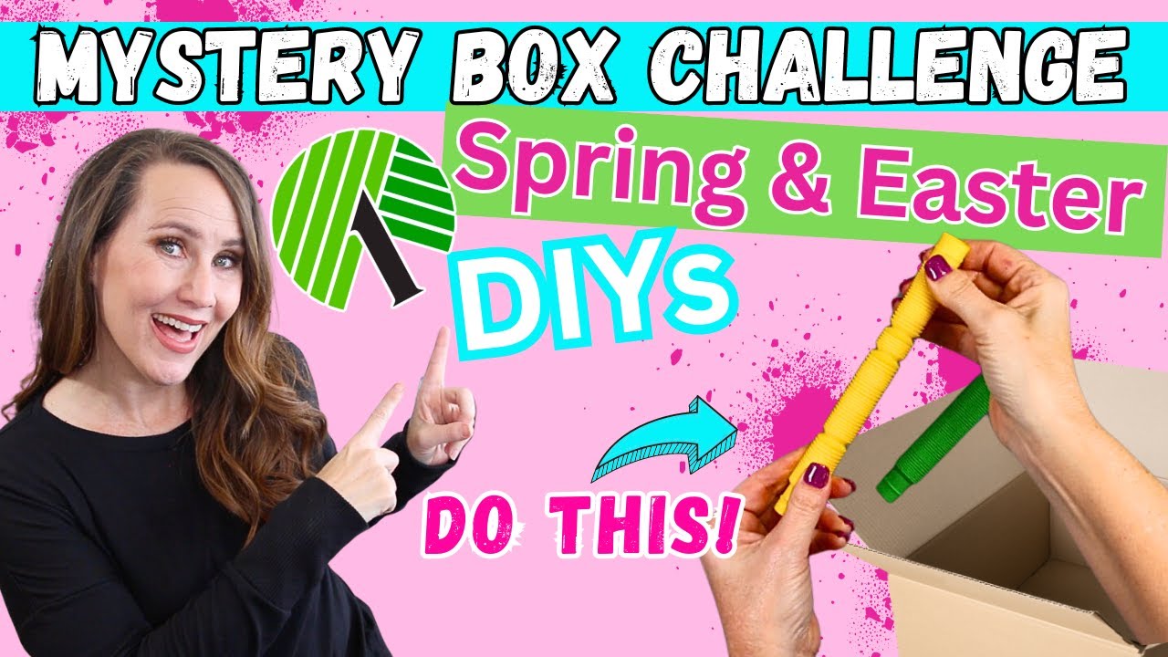 Dollar Tree Spring & Easter DIY Decor Ideas + Mystery Box Challenge