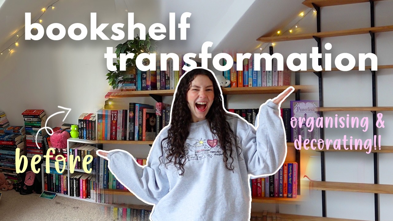 transforming my *NEW* bookshelves!! 📚 | organising and decorating