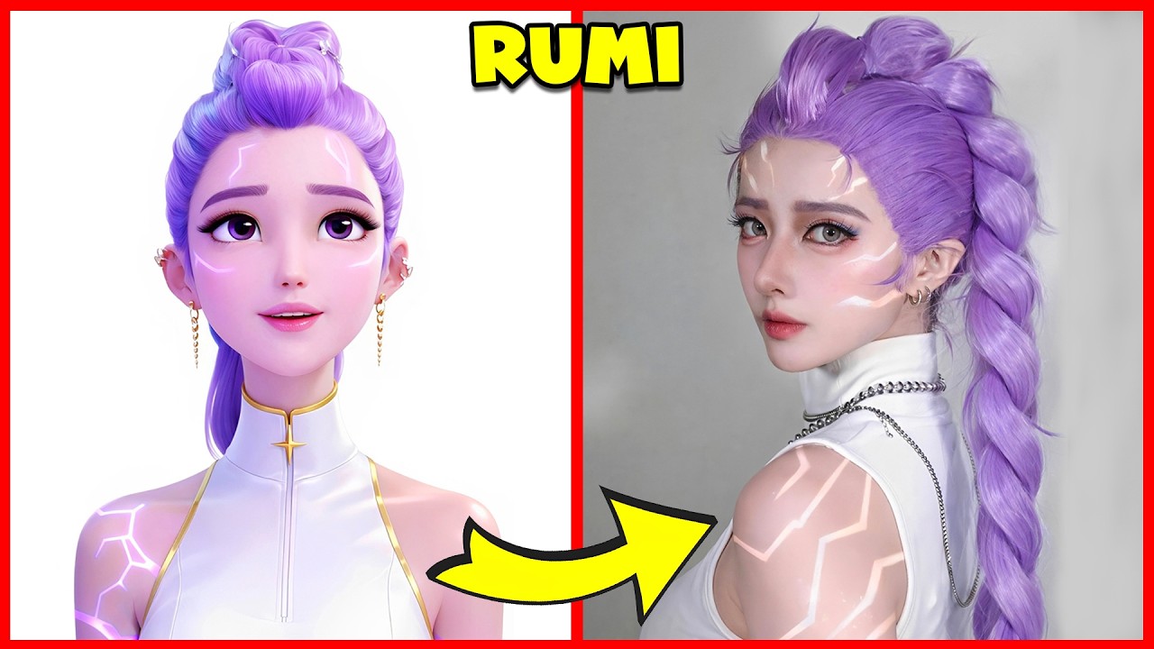 KPOP Demon Hunters in Real-Life TikTok Version🎵🔥 + Guess Demon Hunters Characters By Song & Voice