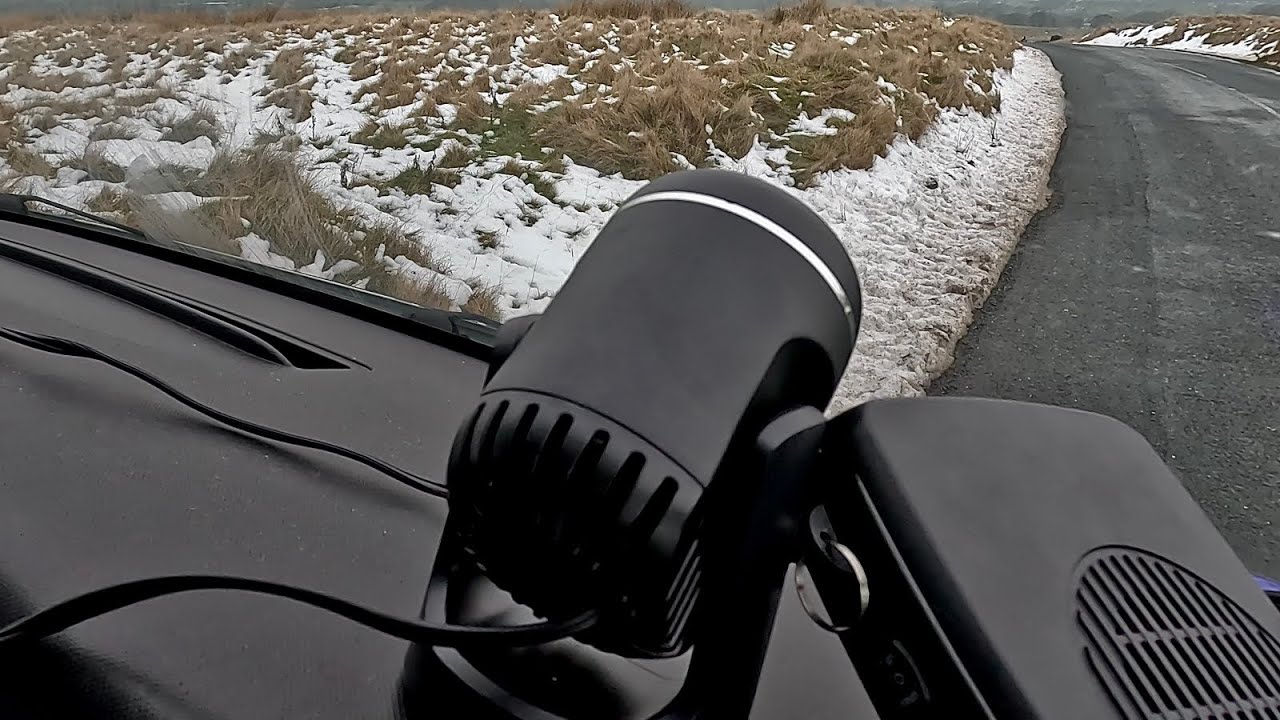 (How To DEFROST Your WINDSCREEN In SECONDS !!!) 12V Car Heater Review !!! #Campervan