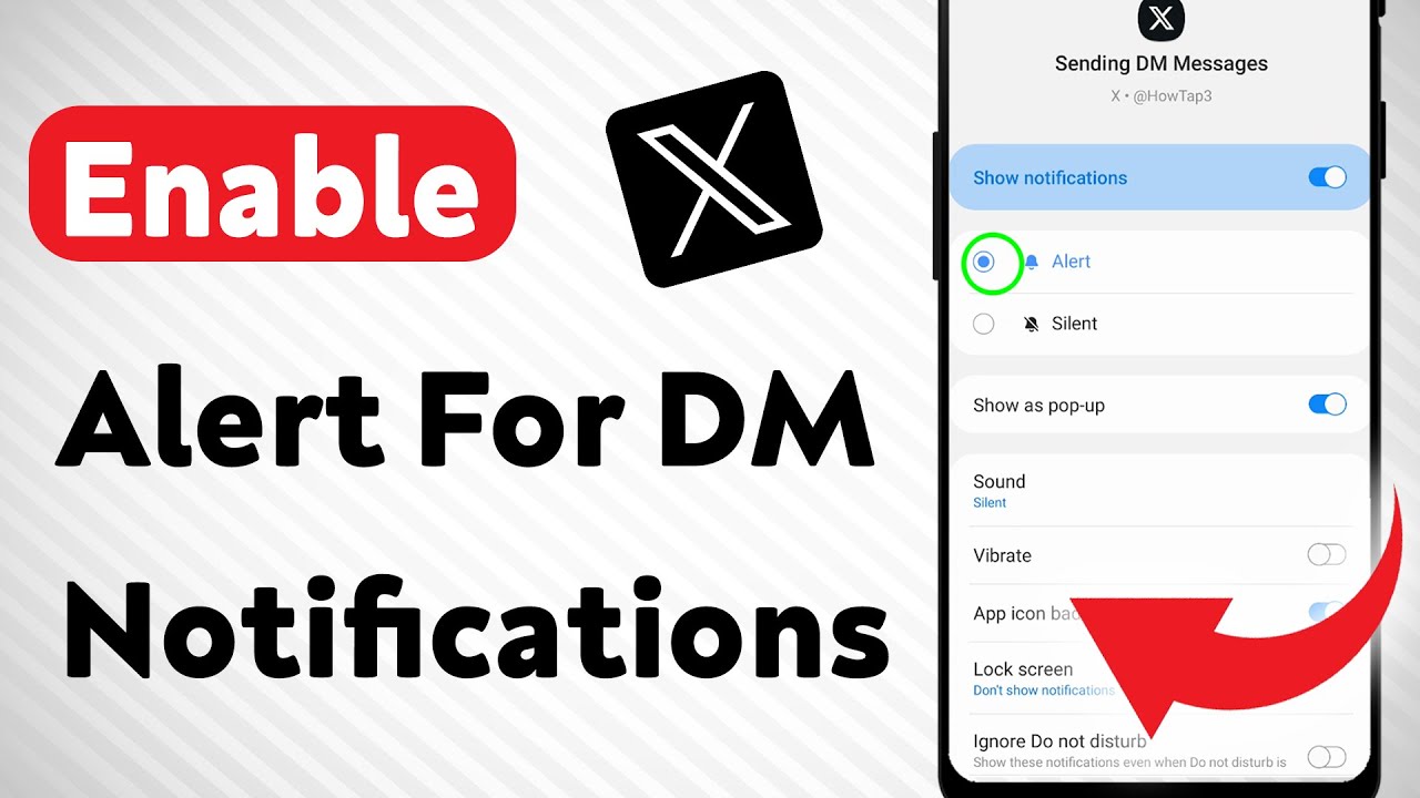 How To Enable Alert For DM Notifications On X App (Updated)