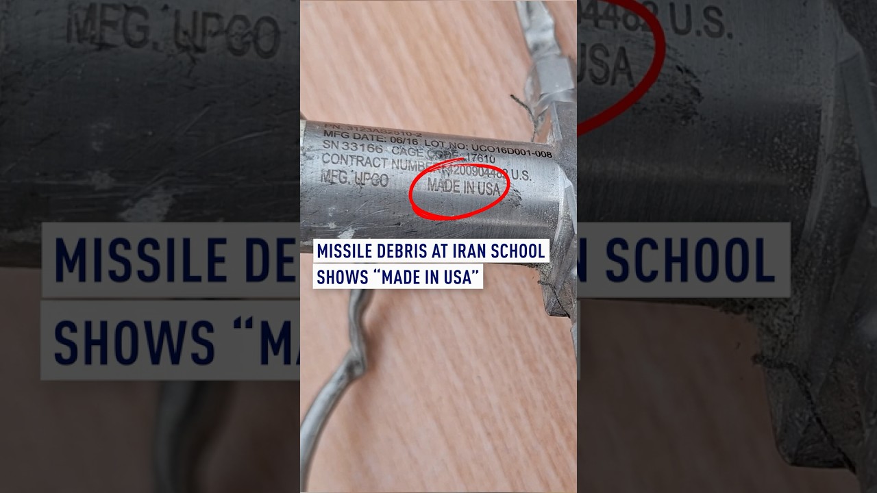 Missile debris at Iran school shows &ldquo;Made in USA&rdquo;
