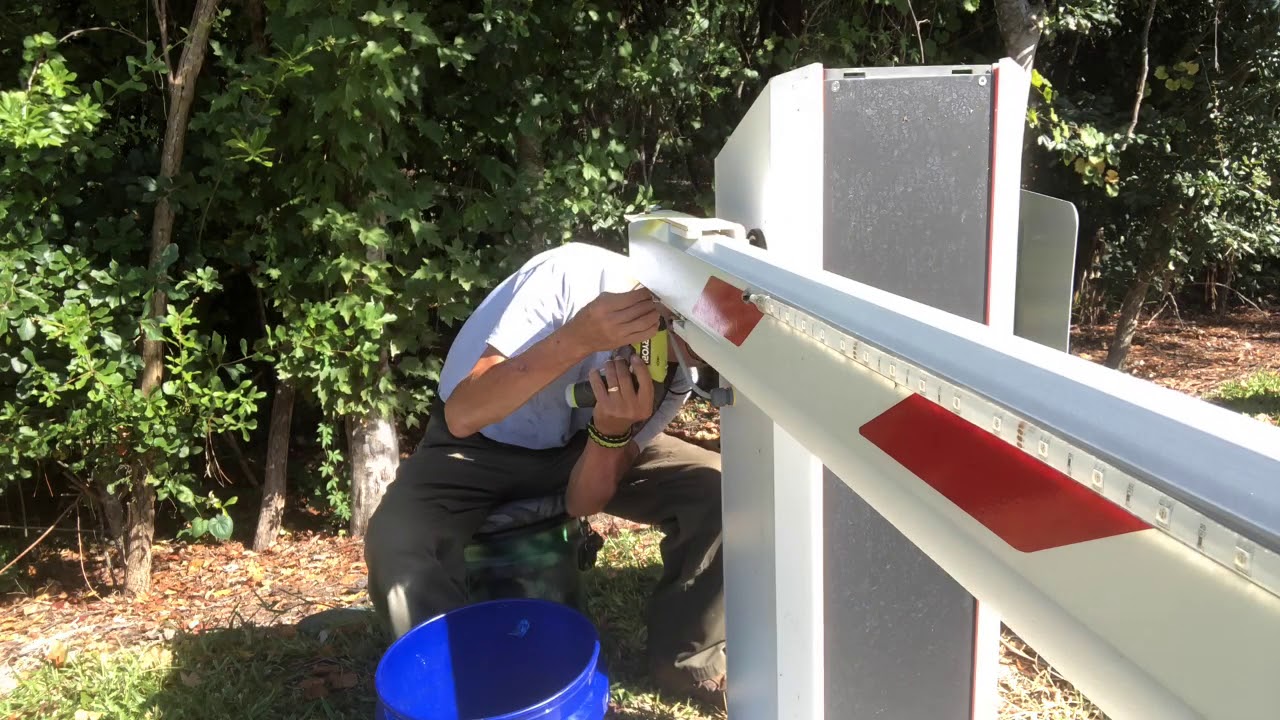 Magnetic Barrier Arms Toll Series Relocation Of LED wiring