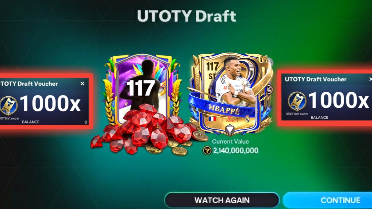 1000x UTOTY, Ginga & TOTY Drafts Gave Me Rivaldo, Mbappe, Ronaldo (UTOTY Compilation) #fcmobile