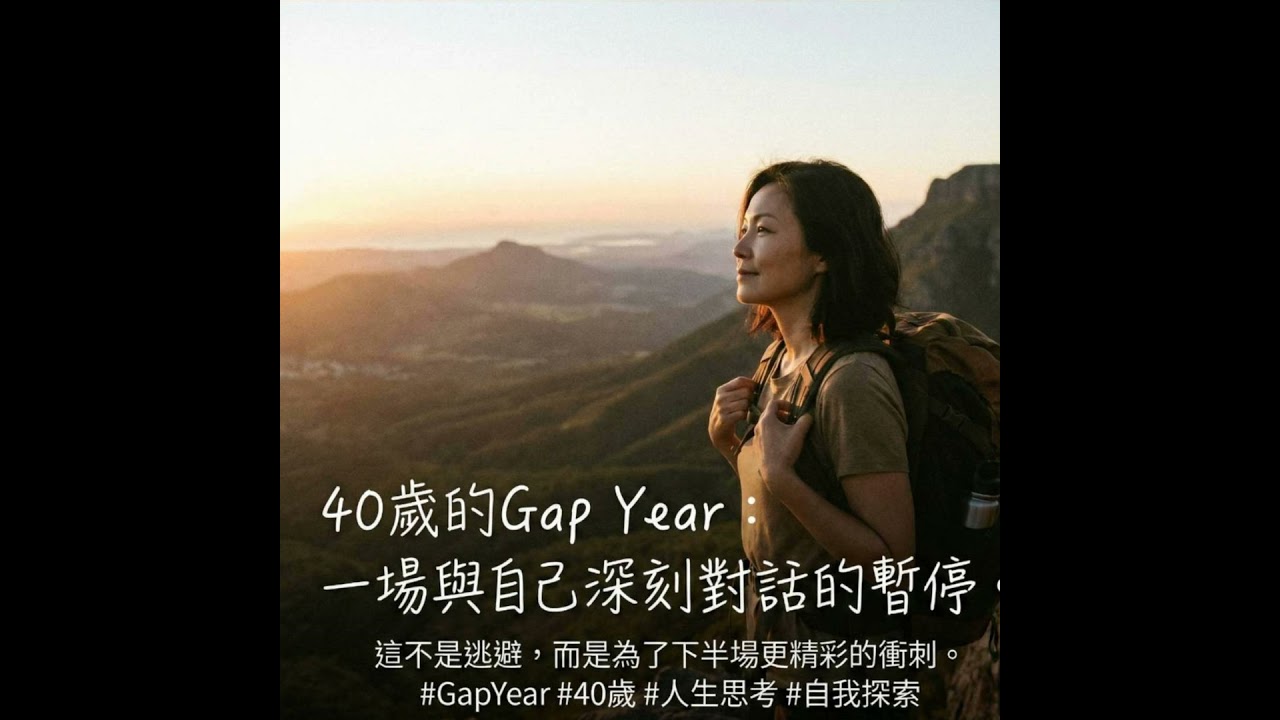 Vol.22《40歲的 Gap Year：按下暫停鍵，不是放棄，而是為了找回妳的「原廠設定」。》