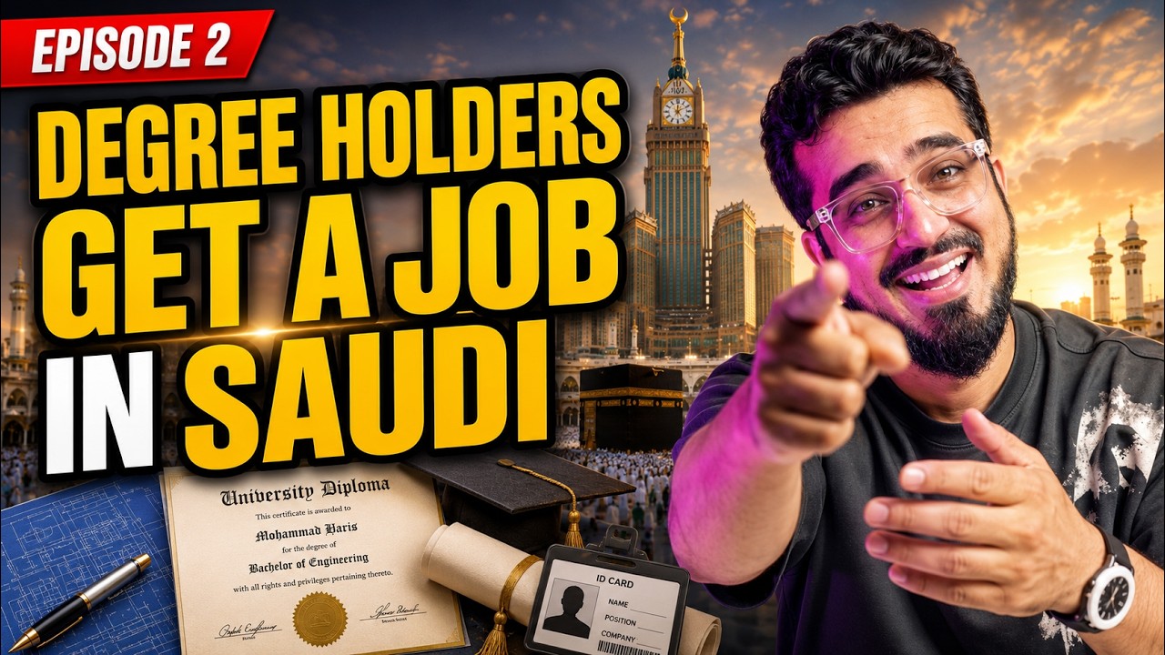 How to Get Professional Jobs in Saudi Arabia 2026 | Degree Holder&rsquo;s Guide (Ep. 2)