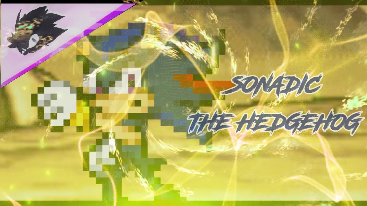 Sonadic The Hedgehog: The fusion of Shadic and Sonow | Sprite Animation {300 Subs Special}