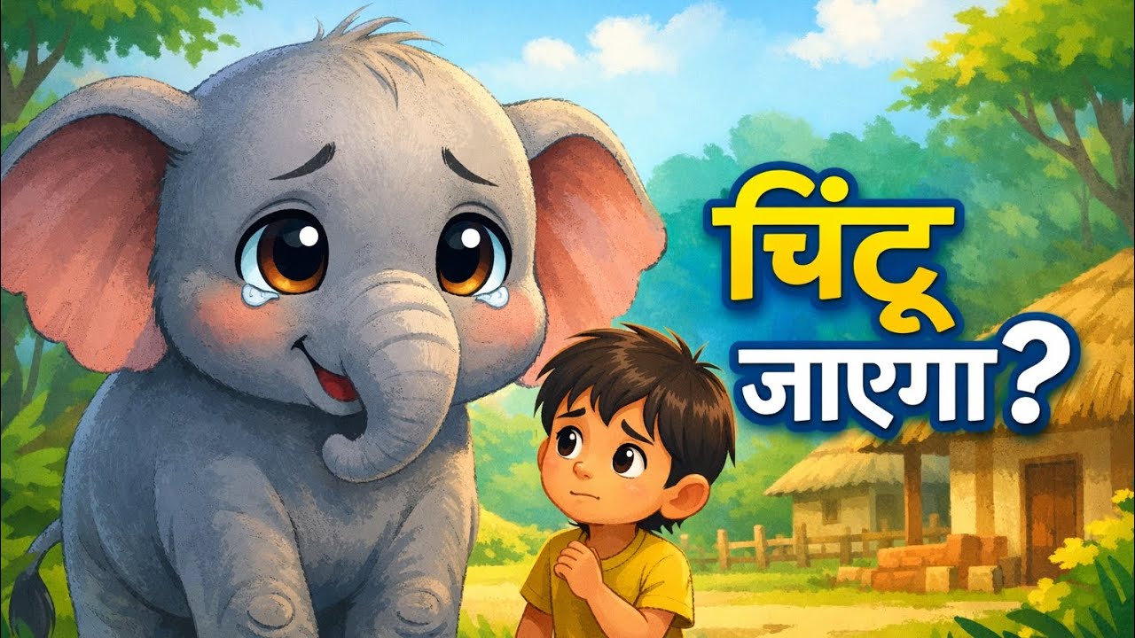 हाथी चिंटू और उसकी सच्ची दोस्ती 🐘❤️ | Kids Moral Story Hindi | Family Story