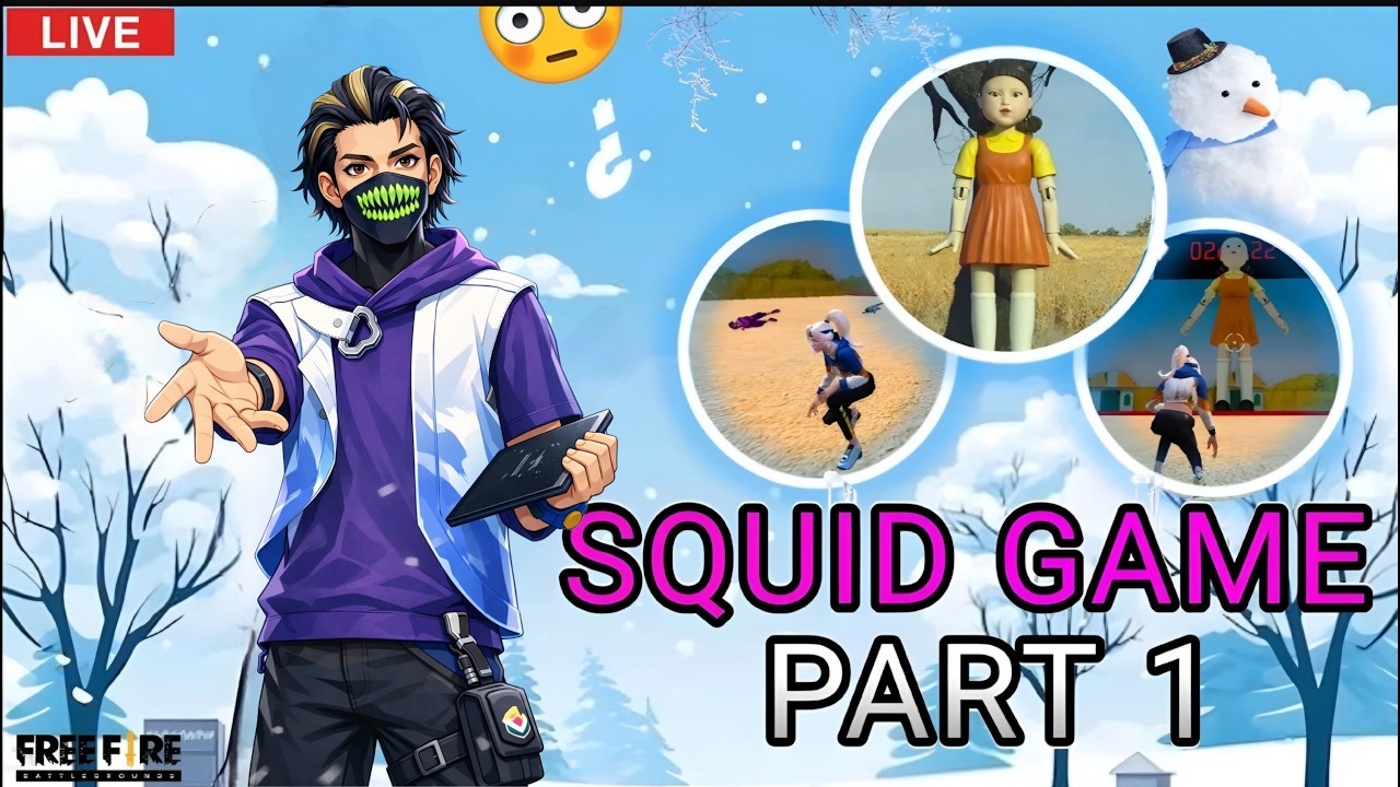 SQUID GAME CHALLENGE🔥Livestream🔴#freefire #shortfeed