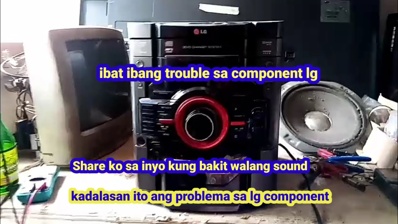 how to repair component lg..power ok..no sound.