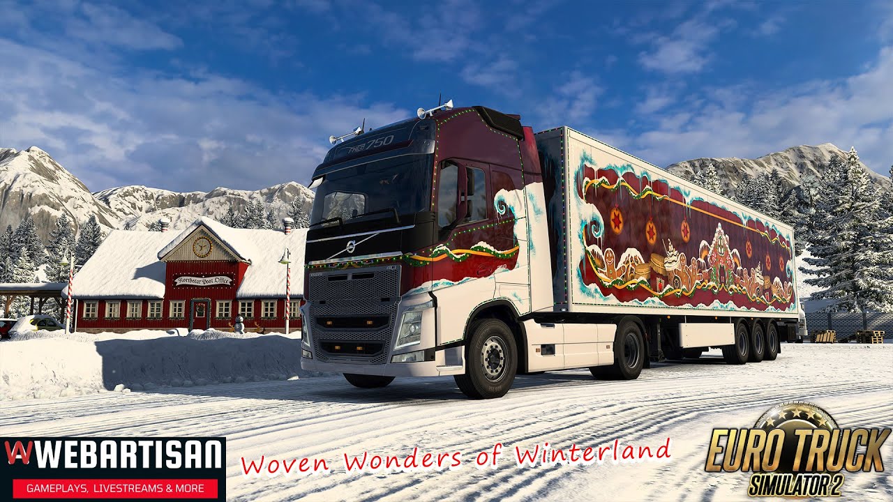 Euro Truck Simulator 2 на руле Logitech G29 | Woven Wonders of Winterland Event
