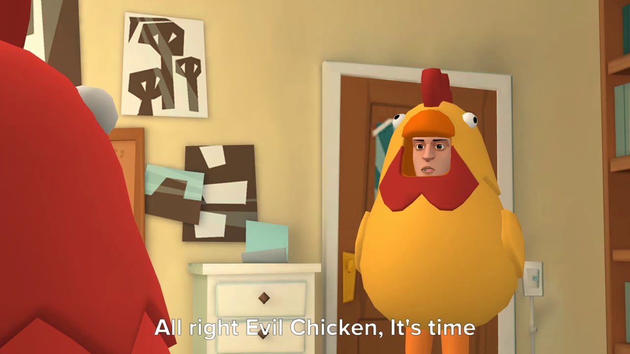 Evil Chicken cuts school and gets grounded