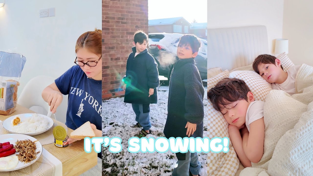 Nag snow na dito sa amin kaso may lagnat sina Charlie & Chino ☹️