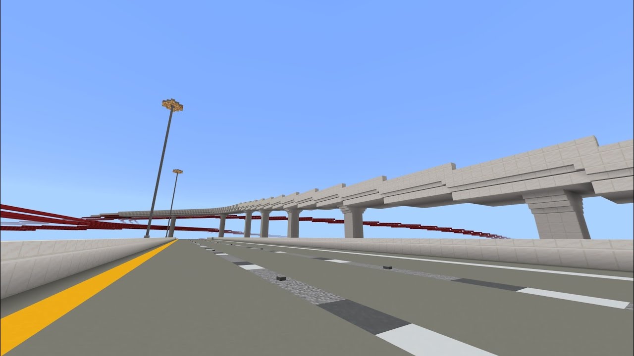 Minecraft - Freeway Construction Ep. 12 - Massive Interchange - Part 1 (Timelapse)