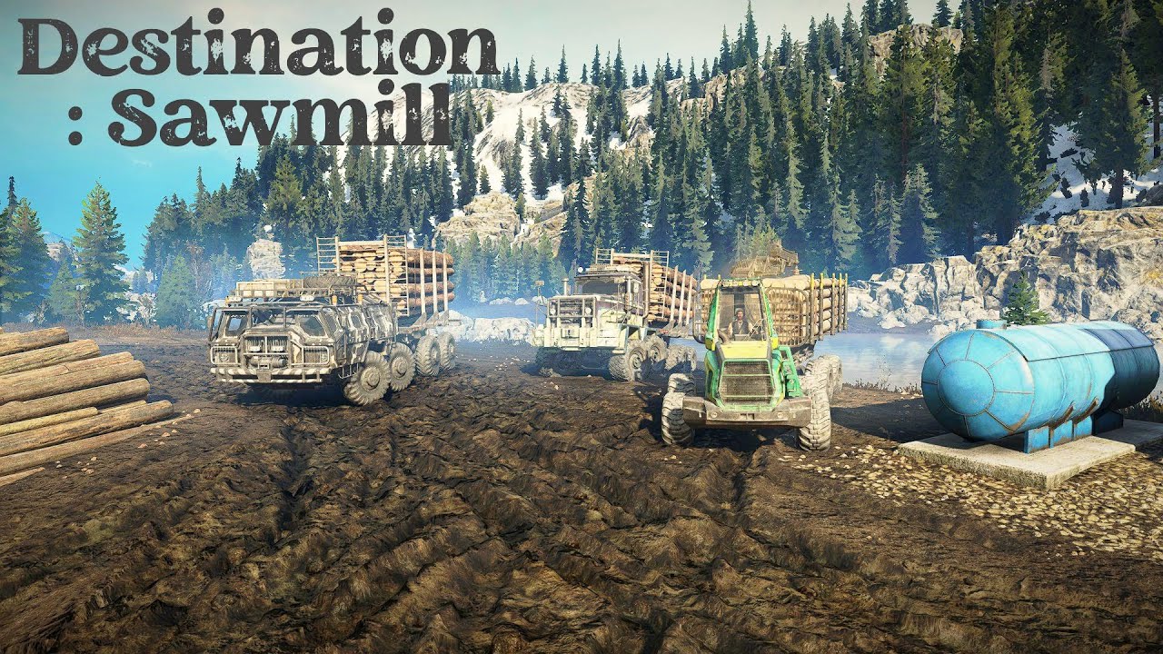 Destination Sawmill Mission Gameplay in Yukon Region | SnowRunner