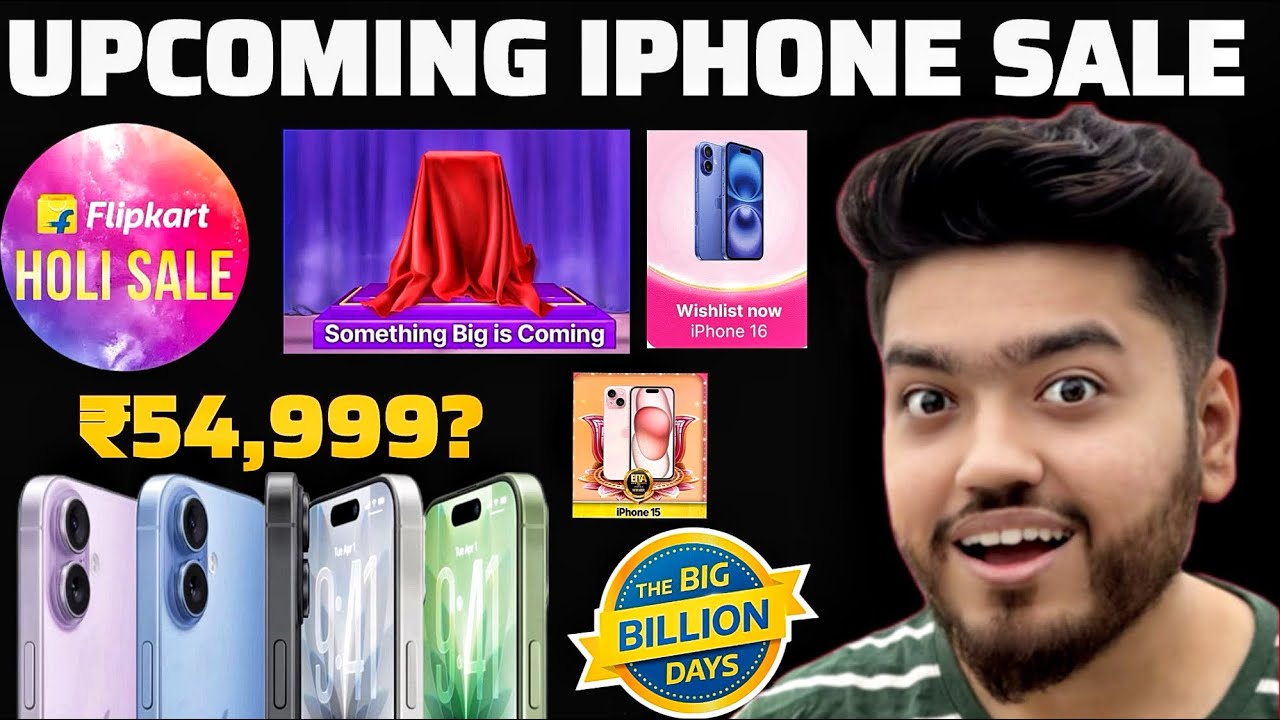 iPhone 17 ₹55k? Flipkart Upcoming sale🔥 Flipkart Holi sale, BBD Sale🔥