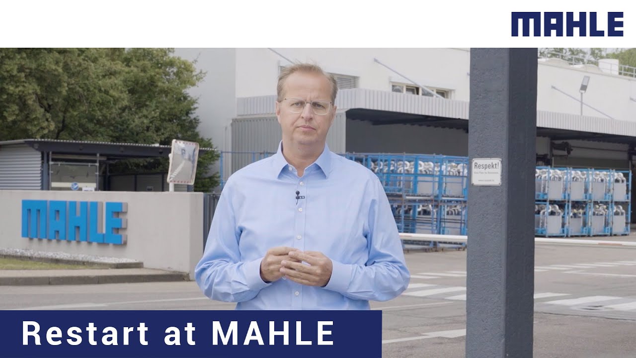 Restart at MAHLE | CEO Dr. J&ouml;rg Stratmann visits M&uuml;hlacker plant