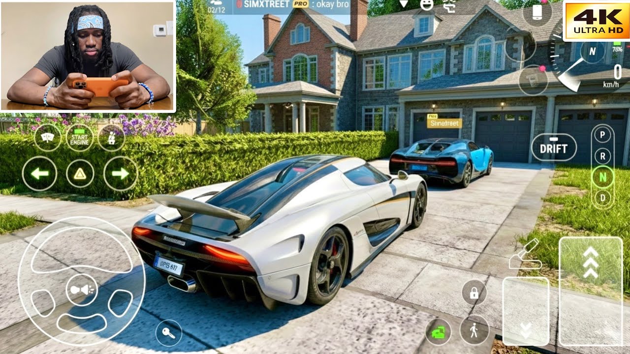 Koenigsegg Regera & Bugatti Chiron Super Sport - Car Parking Driving School Gameplay