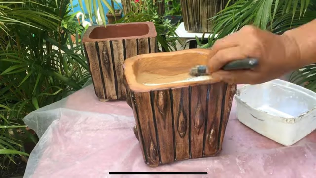 Como fazer um vaso parecido com tábua 😍