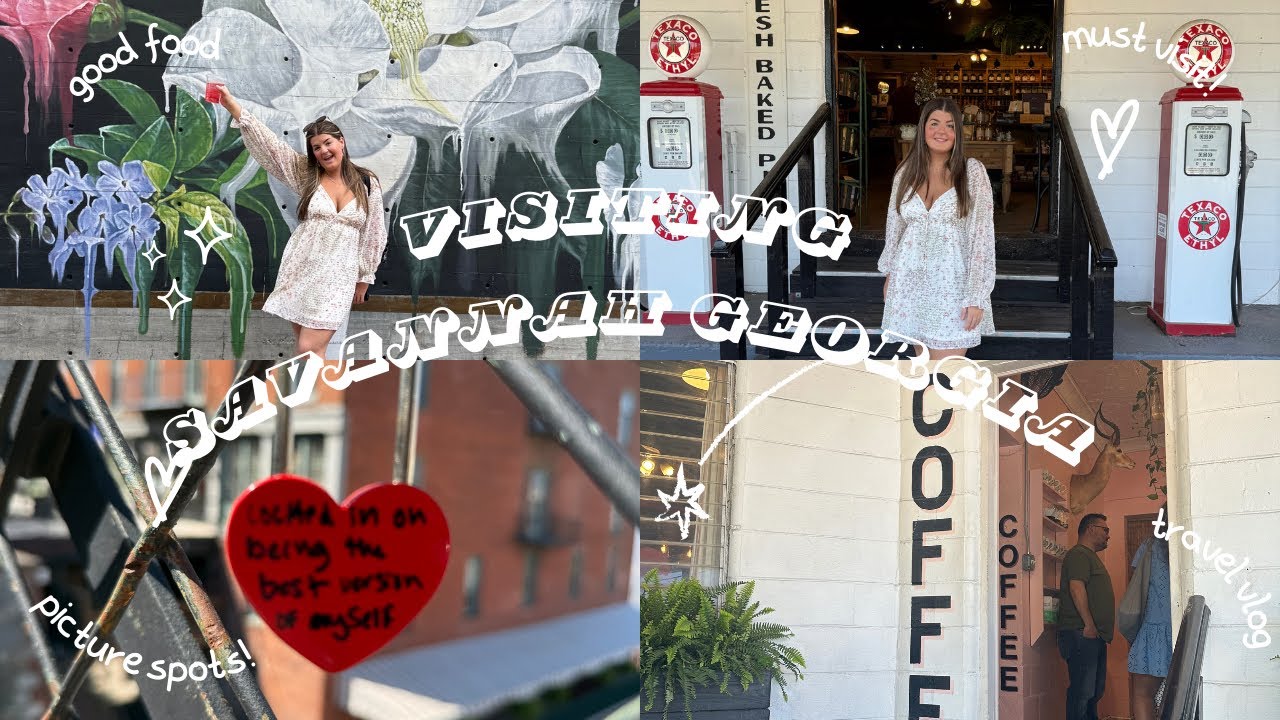 visiting SAVANNAH GEORGIA | 🍑🎣fun things to do, must see spots, travel vlog!