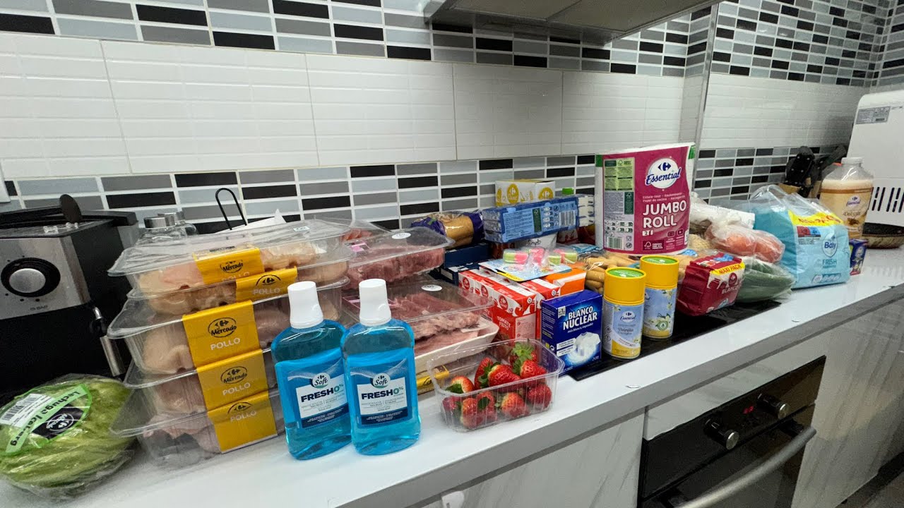 🛒Compra MENSUAL de CARREFOUR 🤑 CON PRECIOS 🛍️ #carrefour #mensual #compras #compramensual 