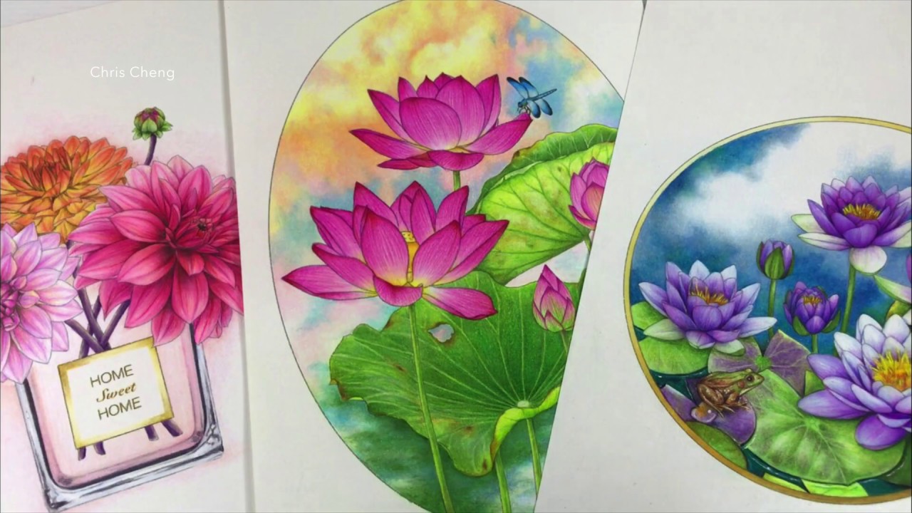 TIME-LAPSE FLORAL COLORING BY CHRIS CHENG