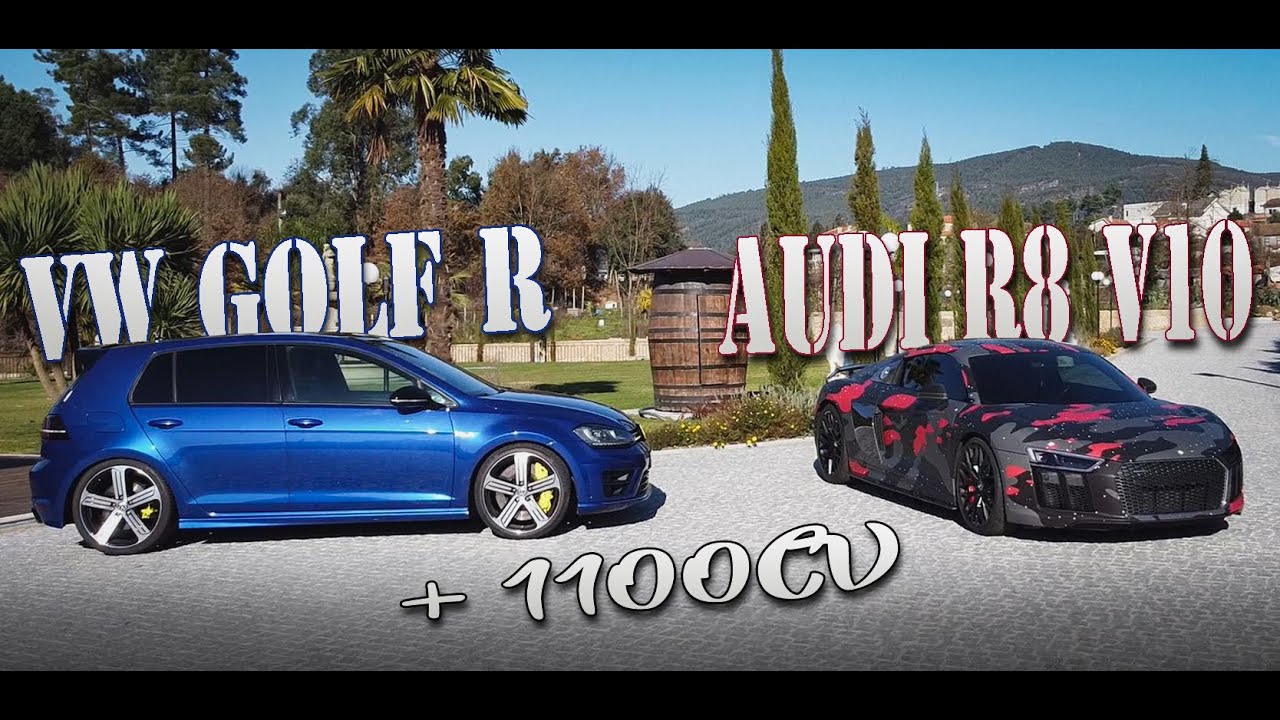 VW GOLF R & AUDI R8 V10 (T2/Ep.5) + 1100CV