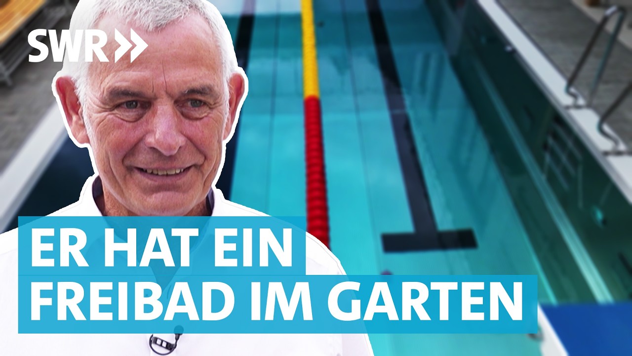 Lebenstraum verwirklicht: Rentner baut Schwimmbad in seinem Garten und alle dürfen schwimmen lernen