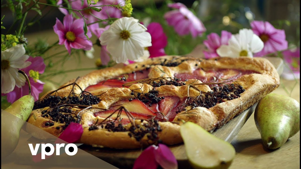 Recept: Zoete focaccia met vlierperen uit Koken met Van Boven