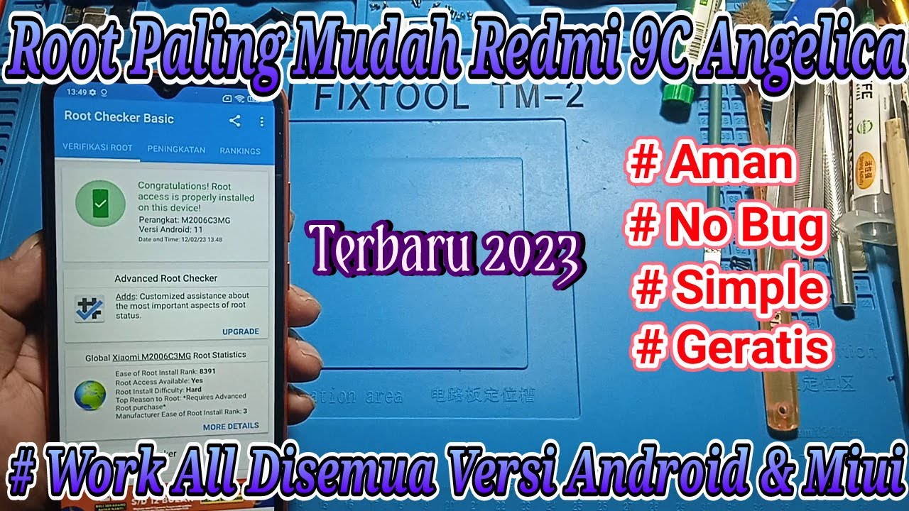 Paling Mudah ! Root Redmi 9C Angelica Anti Bootloop Tested  Di Semua Versi Android & Miui