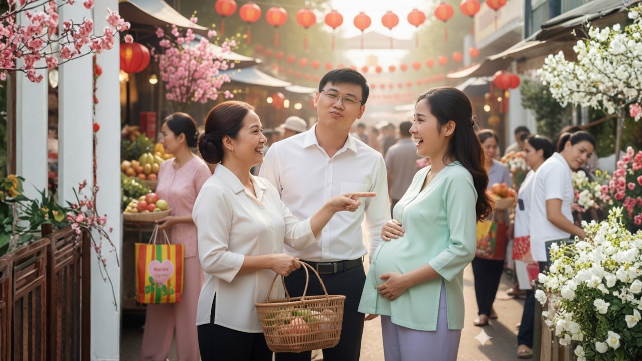 A Tet Market Day With Linda — Did That Tiny Kick Stop Quang’s Heart?