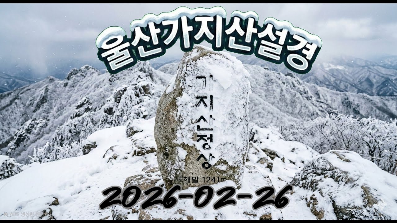 [드로니나르니] 2026-2-26 울산 가지산 설경 드론영상