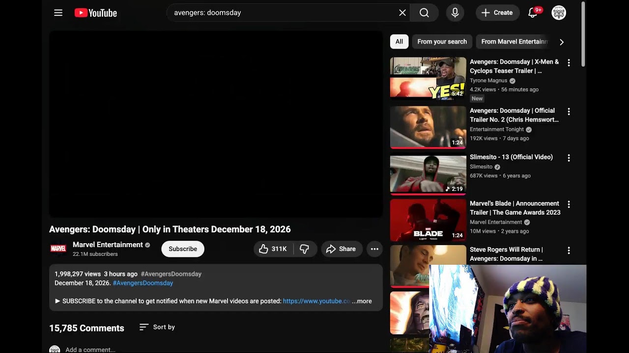 Avengers Doomsday X-men Trailer Live Reaction #avengers #marvel #avengersdoomsdaytrailer