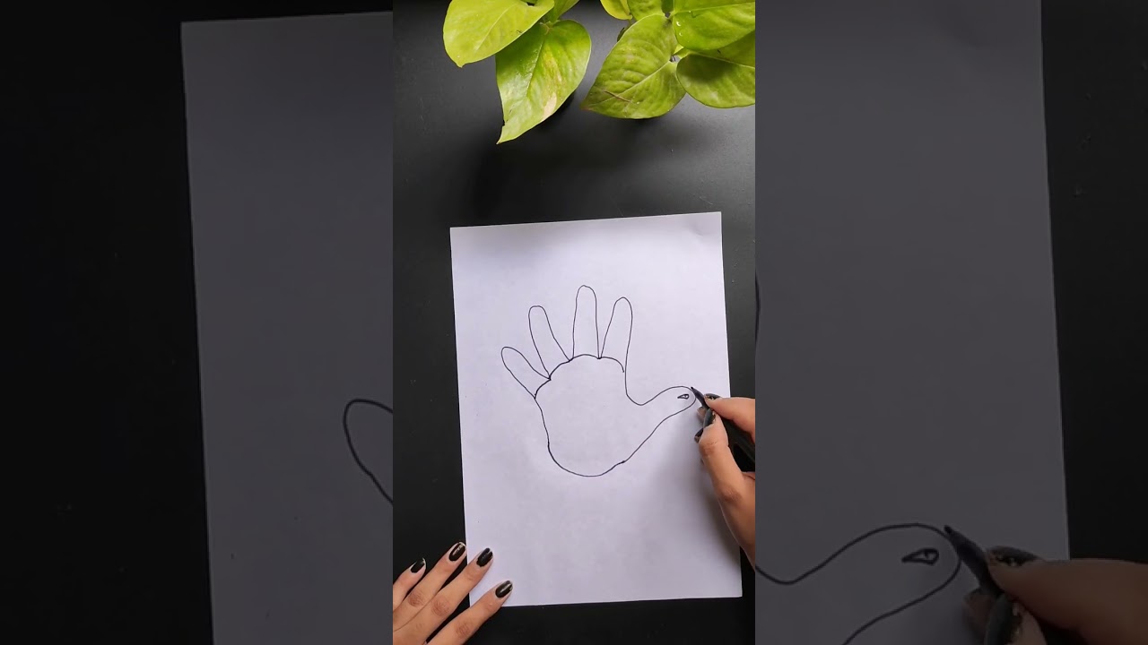 Hand palm Art | Peacock🦚#shorts #youtubeshorts
